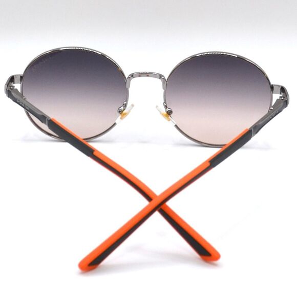 Prada Women’s Round Sunglasses | Silver/Black/Orange | Gradient Lens | New main image 16